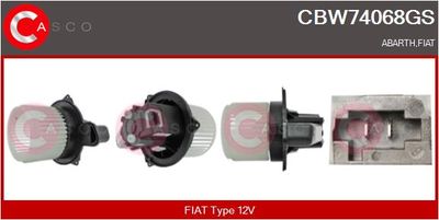 vnitřní ventilátor CASCO CBW74068GS