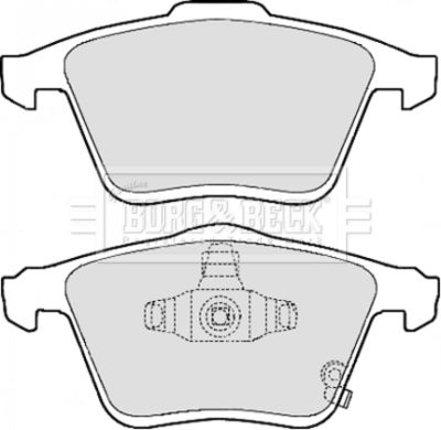 BORG & BECK BBP2154 Тормозные колодки и сигнализаторы  для MAZDA 3 (BK) 2.3 MPS Turbo (BK14)