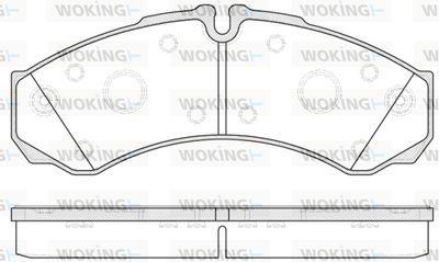 Комплект тормозных колодок, дисковый тормоз WOKING P7513.20 для VW BORA