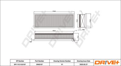 LUFTFILTER DR!VE+ DP1110100107 0