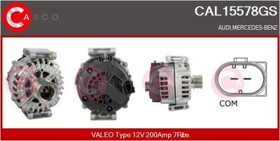 CASCO CAL15578GS Генератор для MERCEDES-BENZ (Мерседес Е-класс)