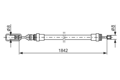 CABLU FRANA DE PARCARE BOSCH 1987477422