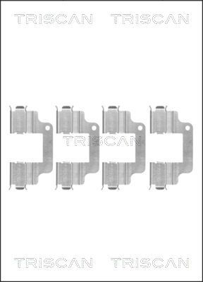 Комплектующие, колодки дискового тормоза TRISCAN 8105 171600 для LAND ROVER FREELANDER