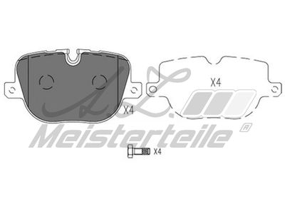 комплект спирачно феродо, дискови спирачки A.Z. Meisterteile AZMT-44-022-1786
