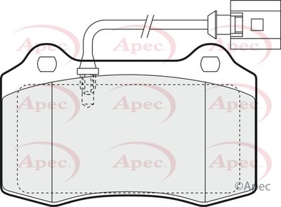 Brake Pad Set APEC PAD1374