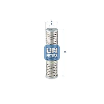 Hydraulisch filter (geschroefd) past: KOMATSU D12, D155C-1, D31-17, D31A, D40A-1, D40P-1, D40PLL-1, D50A, D50A-15, D50A-16, D50F-16, D50P-16, D50P-17, D53A, D53A-16, D53P-17, D53S-15, D58-1, D58E-1