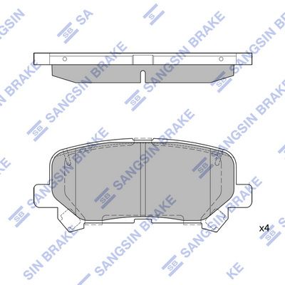Комплект тормозных колодок, дисковый тормоз Hi-Q SP1461A для ACURA MDX