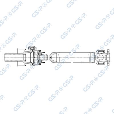Propshaft, axle drive
