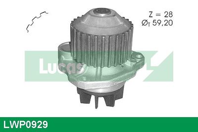 POMPă DE APă RăCIRE MOTOR LUCAS LWP0929