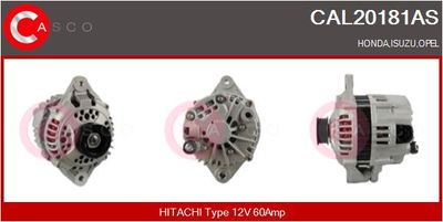 Генератор CASCO CAL20181AS для OPEL FRONTERA