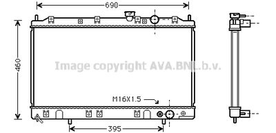 PRASCO MT2136 Крышка радиатора для MITSUBISHI SPACE