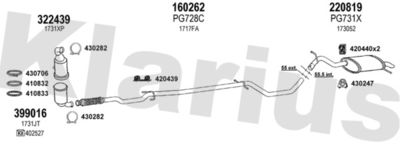 Układ wydechowy KLARIUS 630984E