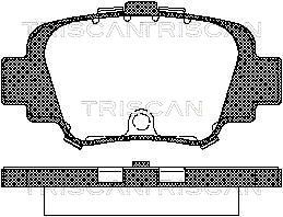 TRISCAN 8110 14002 Тормозные колодки и сигнализаторы  для NISSAN MICRA II (K11) 1.0 i 16V