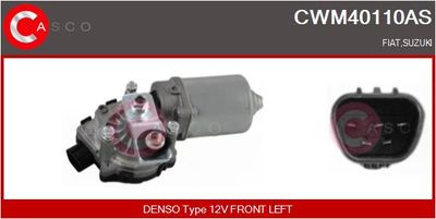 Двигатель стеклоочистителя CASCO CWM40110AS для FIAT SEDICI
