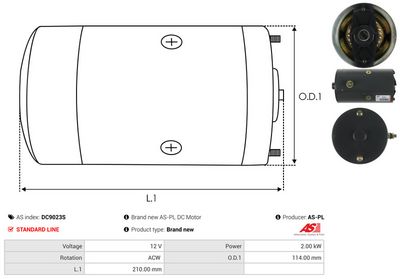 MOTOR ELECTRIC AS-PL DC9023S 3