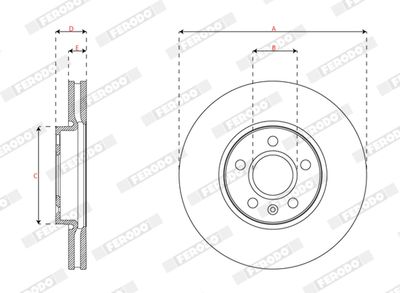 DISC FRANA FERODO DDF2888C 2