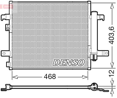 Конденсатор, кондиционер DENSO DCN09124 для ABARTH 124