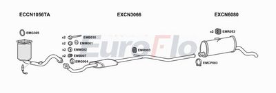 Układ wydechowy EUROFLO CNBERM166004B