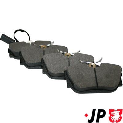 комплект спирачно феродо, дискови спирачки JP GROUP