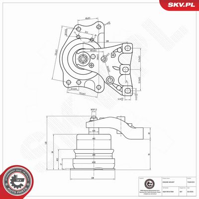 SUPORT MOTOR ESEN SKV 75SKV251 5