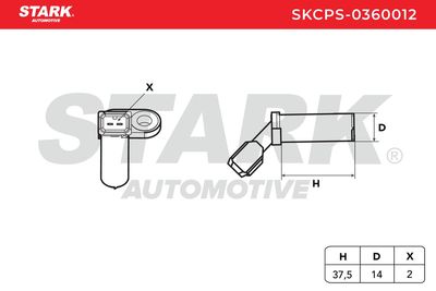импулсен датчик, колянов вал STARK SKCPS-0360012