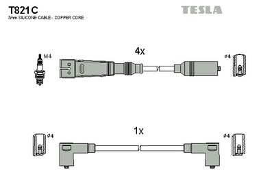 SET CABLAJ APRINDER TESLA T821C