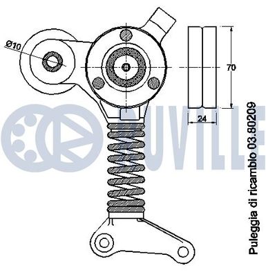 INTINZATOR CUREA CUREA DISTRIBUTIE RUVILLE 542513 1