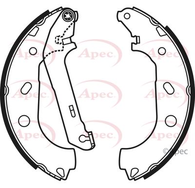 Brake Shoe Set APEC SHU658