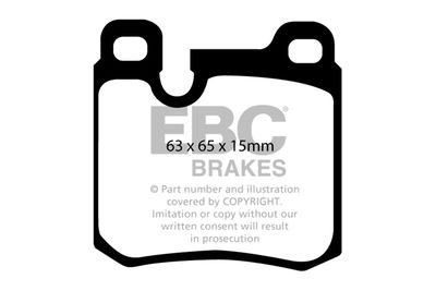Комплект тормозных колодок, дисковый тормоз EBC Brakes DP3996C для PORSCHE 911