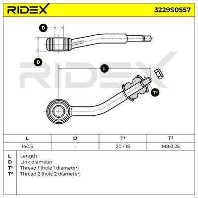 биалета RIDEX 3229S0557