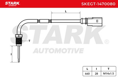 датчик, температура на изгорелите газове STARK SKEGT-1470080