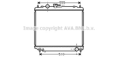 Радиатор, охлаждение двигателя AVA QUALITY COOLING MT2181 для MITSUBISHI PAJERO