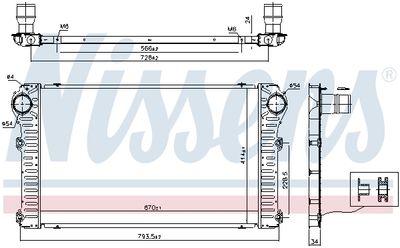 INTERCOOLER COMPRESOR NISSENS 96347 4