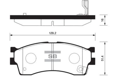 Комплект тормозных колодок, дисковый тормоз FI.BA FBP1113 для KIA CLARUS