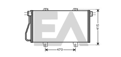 Конденсатор, кондиционер EACLIMA 30C60050 для RENAULT MASTER