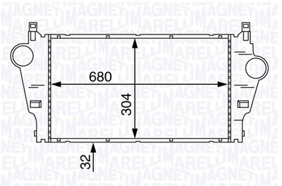 Интеркулер MAGNETI MARELLI 351319201890 для RENAULT VEL