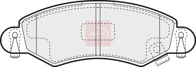 APEC Brake Pad Set, disc brake PAD1165