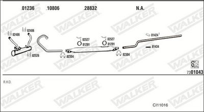 Изпускателна система WALKER CI11016