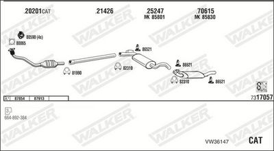 Изпускателна система WALKER VW36147