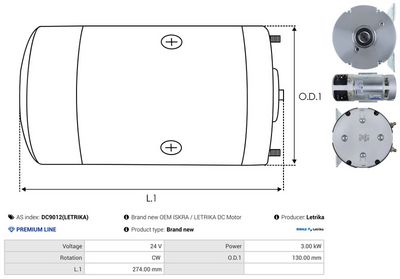 MOTOR ELECTRIC AS-PL DC9012LETRIKA 3