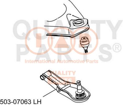 Рычаг независимой подвески колеса, подвеска колеса IAP QUALITY PARTS 503-07063 для MITSUBISHI L300