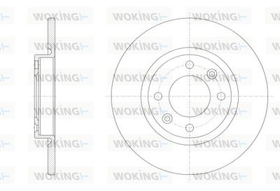 WOKING D62536.00 Тормозные диски для OPEL (Опель Моkkа)