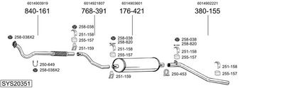 BOSAL Išmetimo sistema