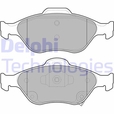 Комплект тормозных колодок, дисковый тормоз DELPHI LP2005 для TOYOTA IQ