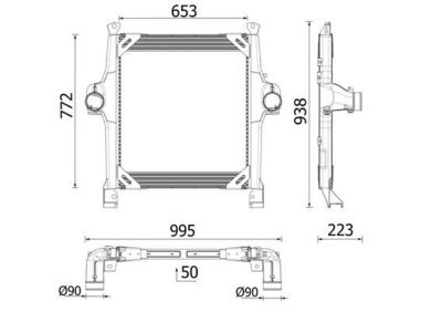 Laddluftkylare MAHLE CI 728 000P