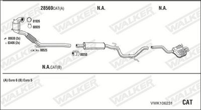 SISTEM DE ESAPAMENT WALKER VWK106231