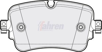 Fahren Brake Pad Set, disc brake FBP3775