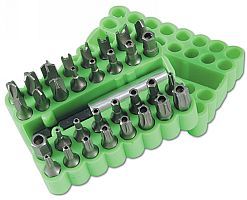 Laser Tools Tamperproof Bit Set 33pc