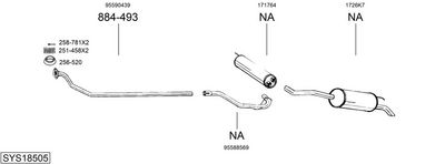 Изпускателна система BOSAL SYS18505