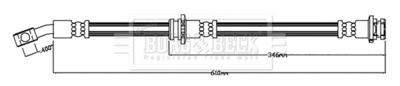 Тормозной шланг BORG & BECK BBH8807 для NISSAN PULSAR